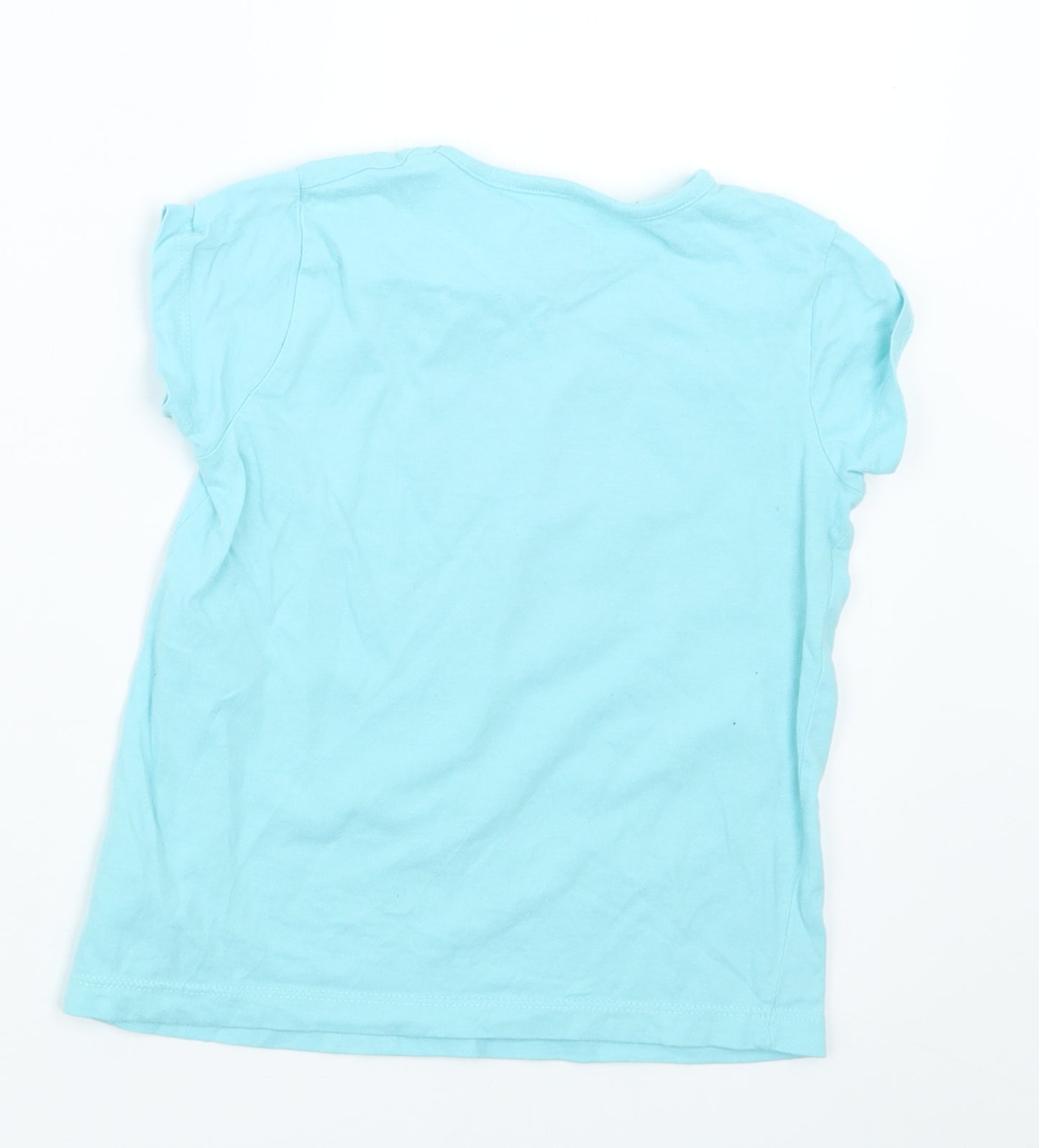 Primark Girls Blue   Basic T-Shirt Size 2-3 Years  - Princess Jasmine
