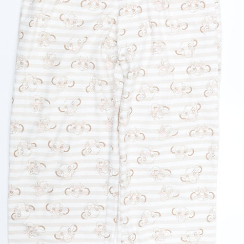 Tesco Womens Beige Geometric  Capri Pyjama Set Size S  - The Lion King