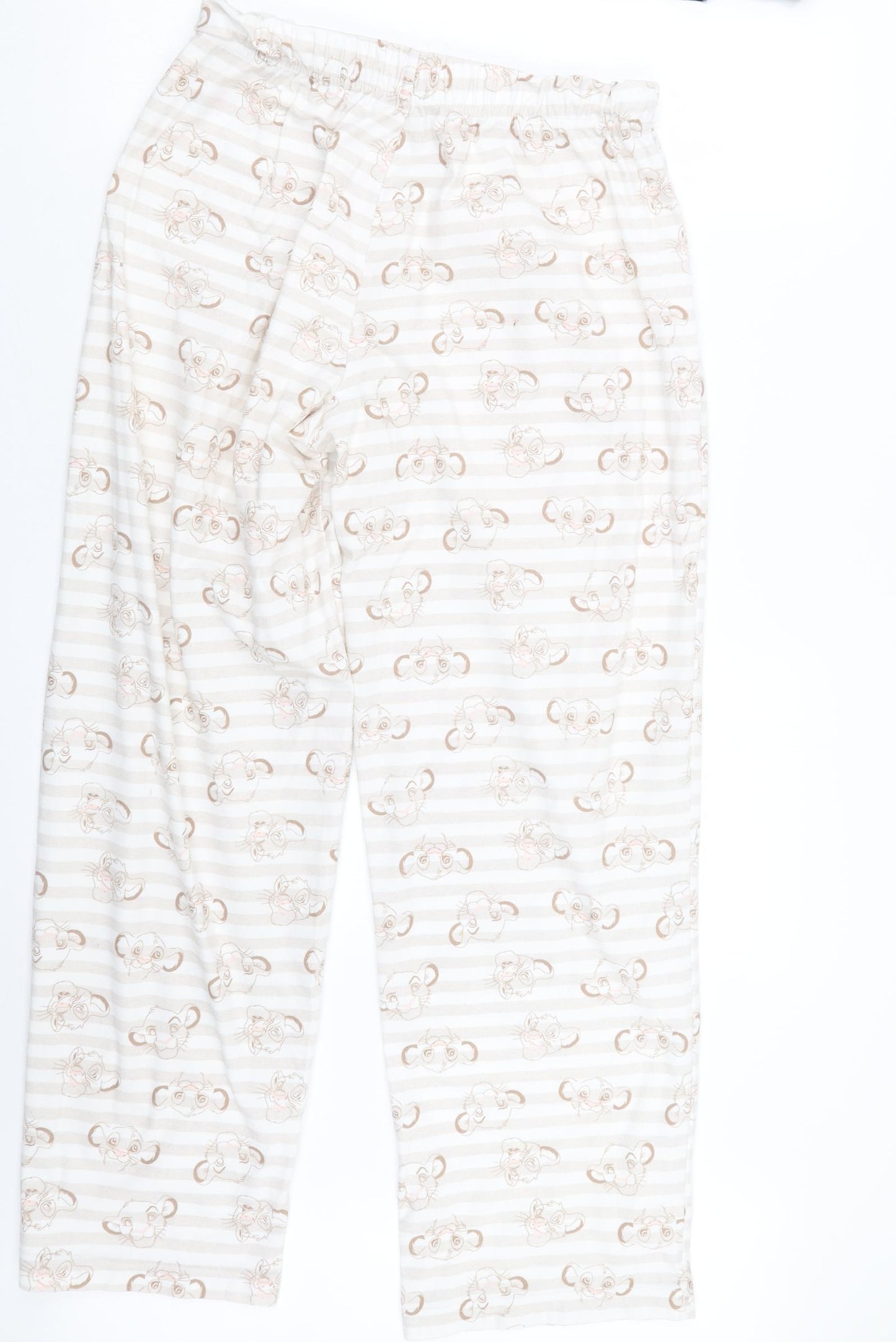 Tesco Womens Beige Geometric  Capri Pyjama Set Size S  - The Lion King