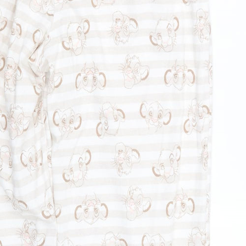 Tesco Womens Beige Geometric  Capri Pyjama Set Size S  - The Lion King