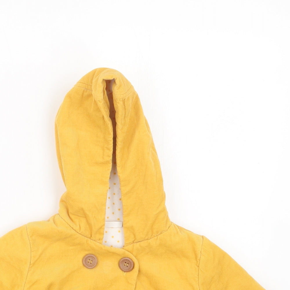 NEXT Girls Yellow   Jacket Coat Size 3-6 Months