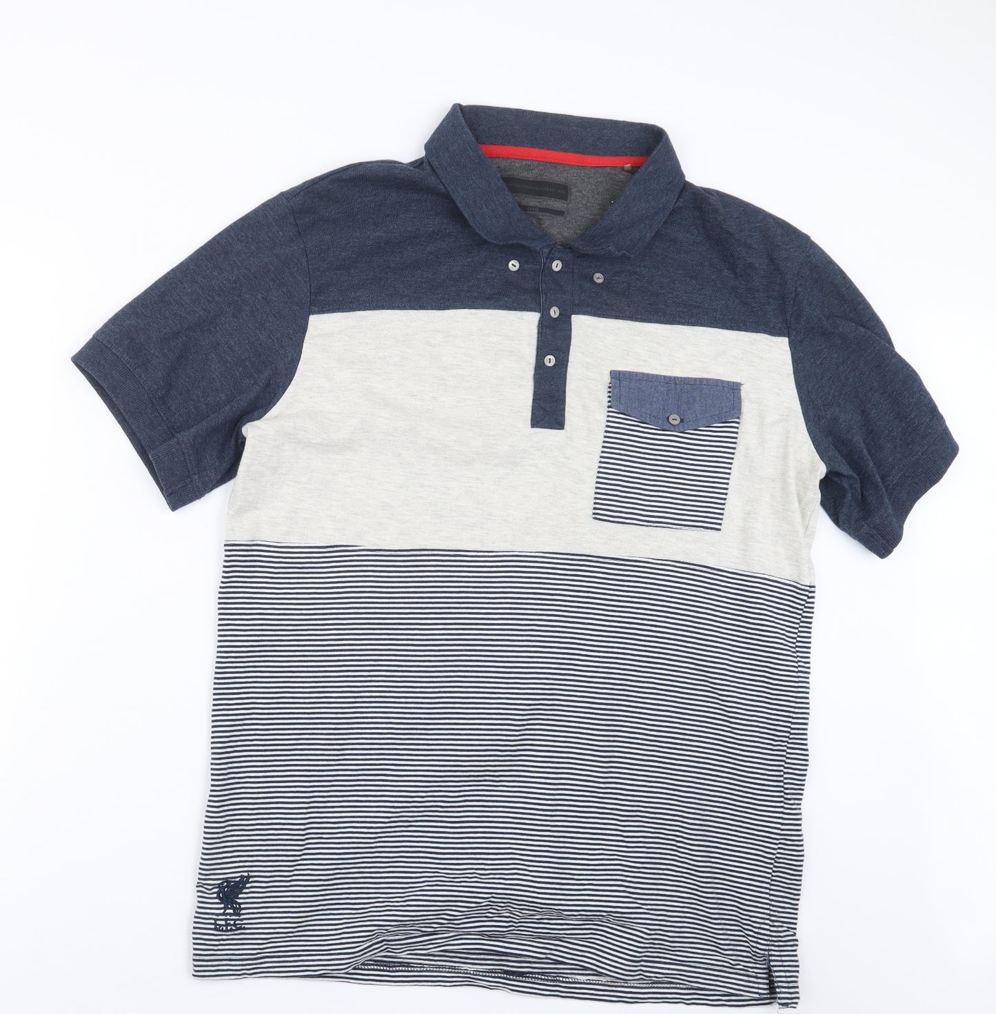 Liverpool FC Mens Blue    Polo Size L  - Liverpool FC
