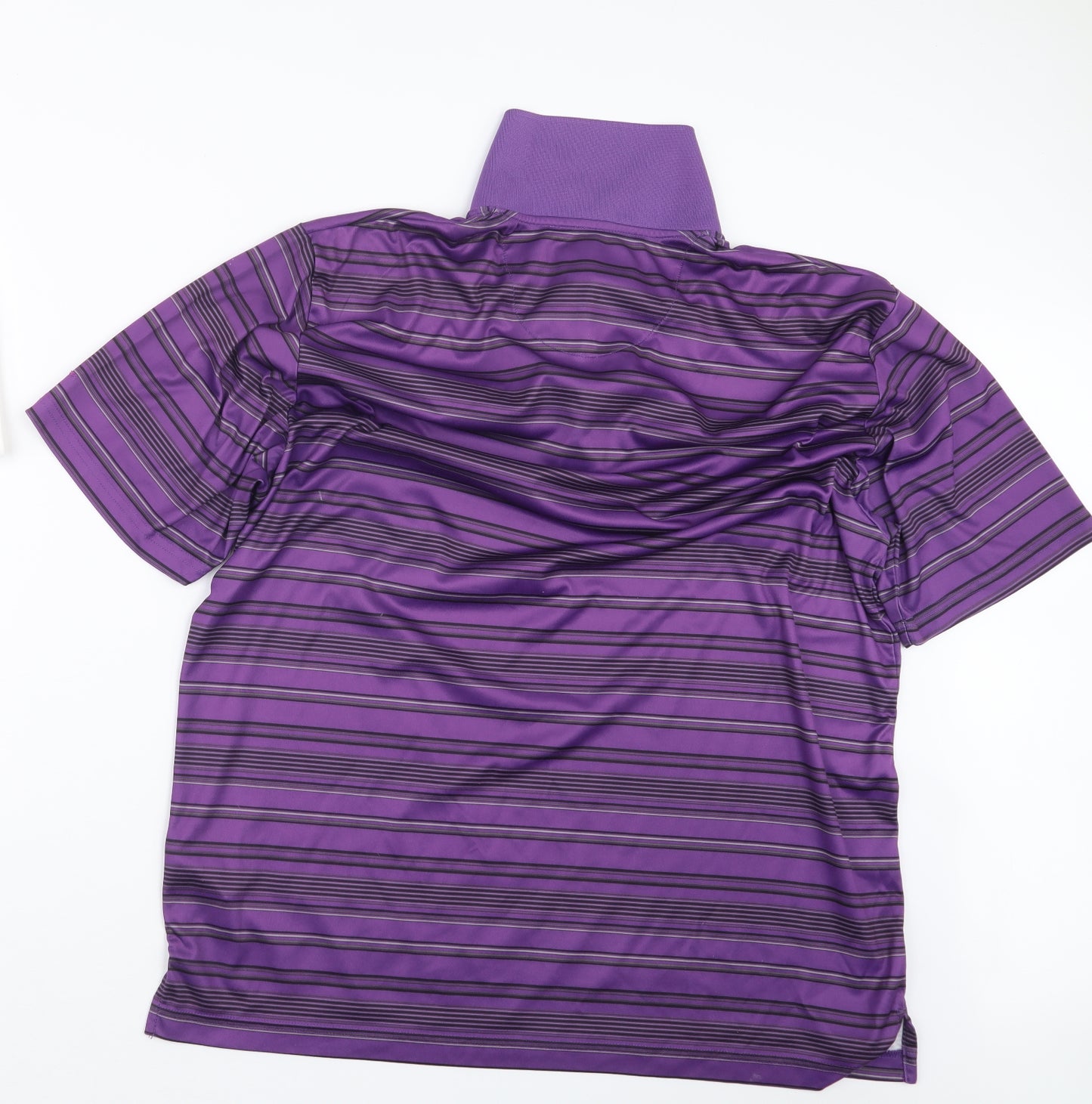 Ben Hogan Mens Purple Striped   Polo Size XL