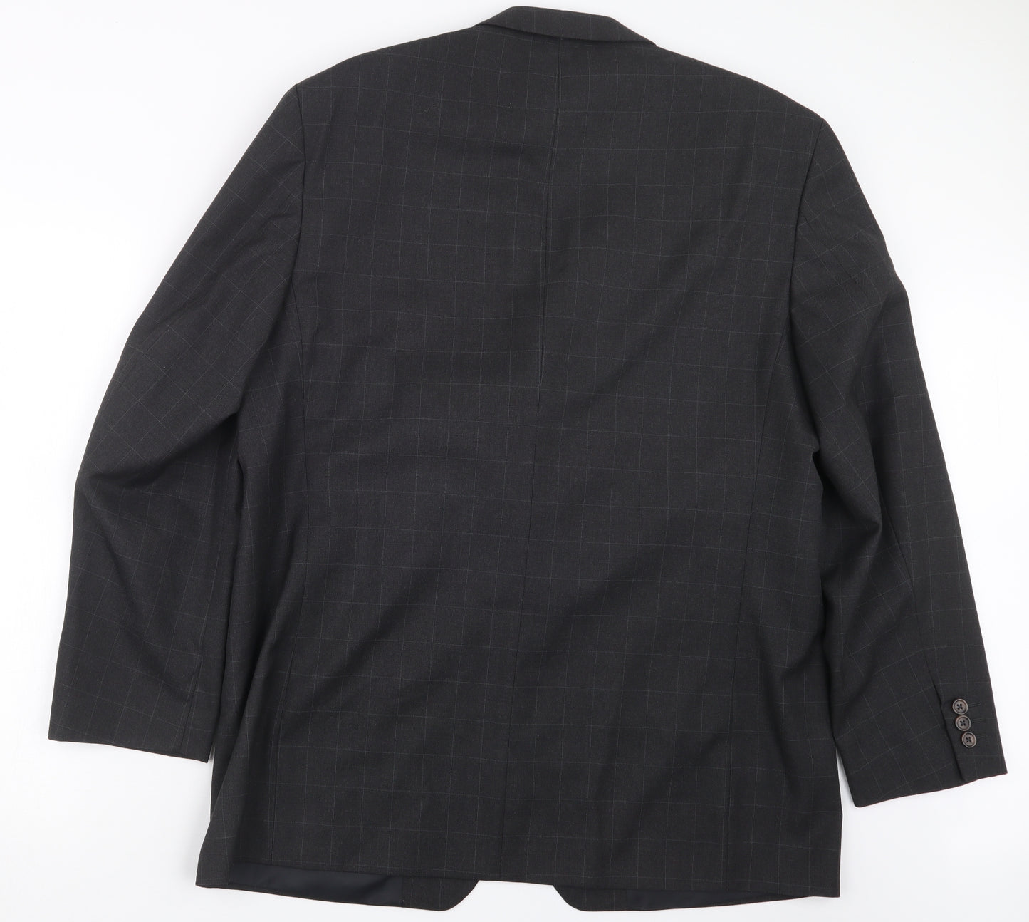 Zantos Mens Grey Check  Jacket Suit Jacket Size 42