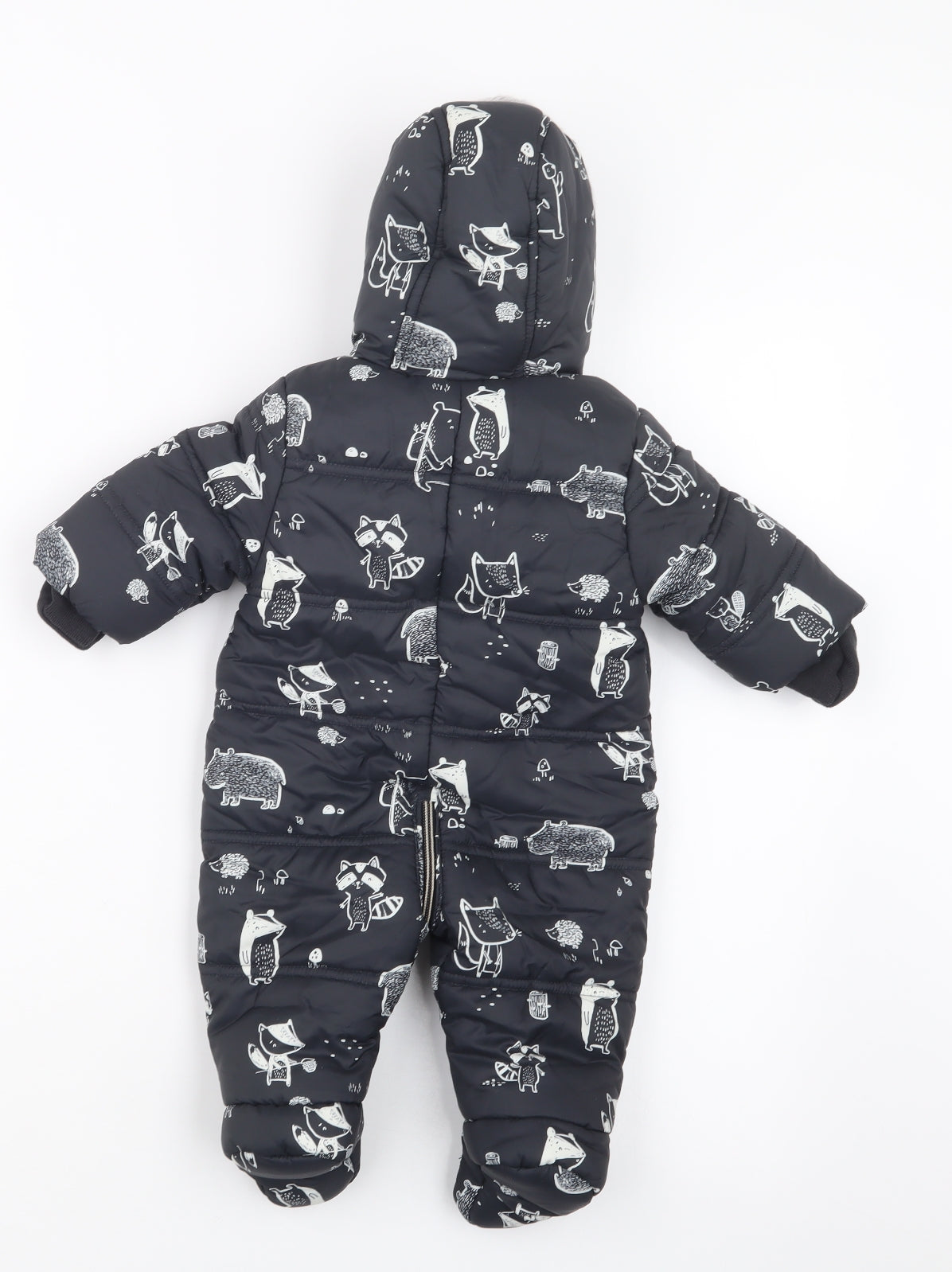 George Boys Black Geometric  Jacket  Size 0-3 Months