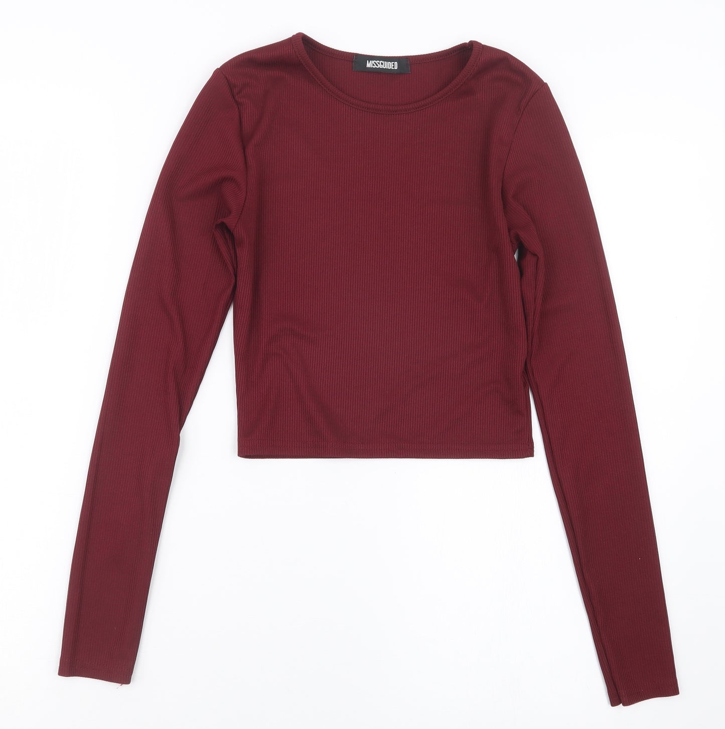 Missguided Womens Purple   Cropped T-Shirt Size 6