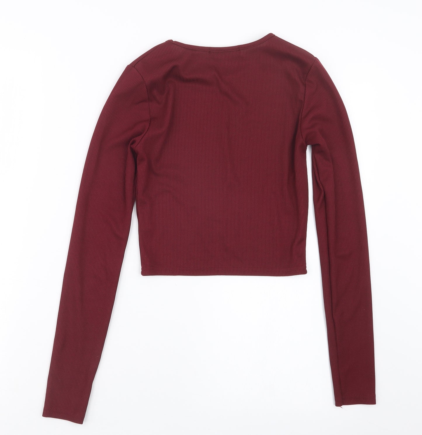 Missguided Womens Purple   Cropped T-Shirt Size 6