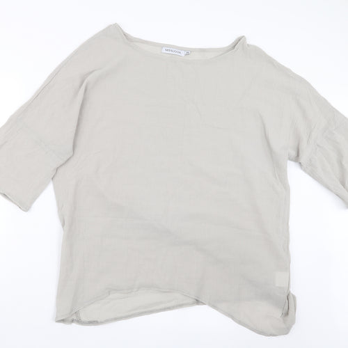MissLook Womens Grey   Basic Blouse Size 2XL