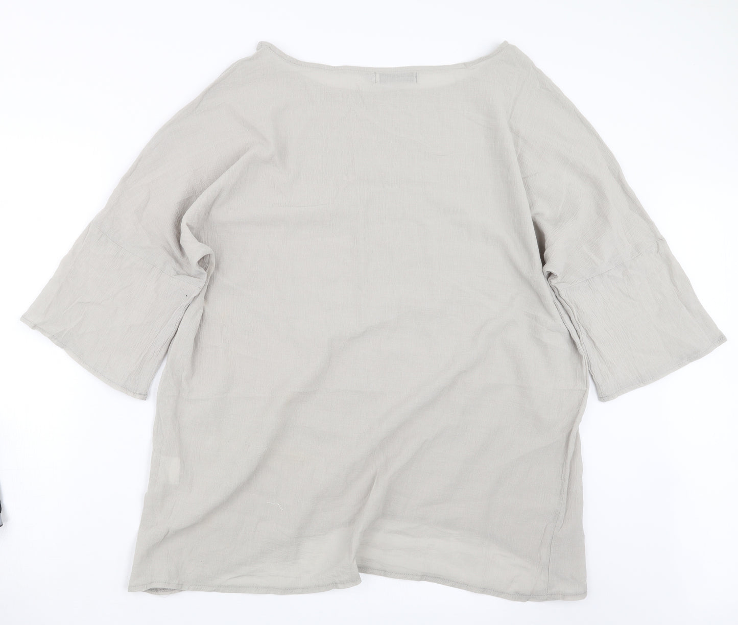 MissLook Womens Grey   Basic Blouse Size 2XL