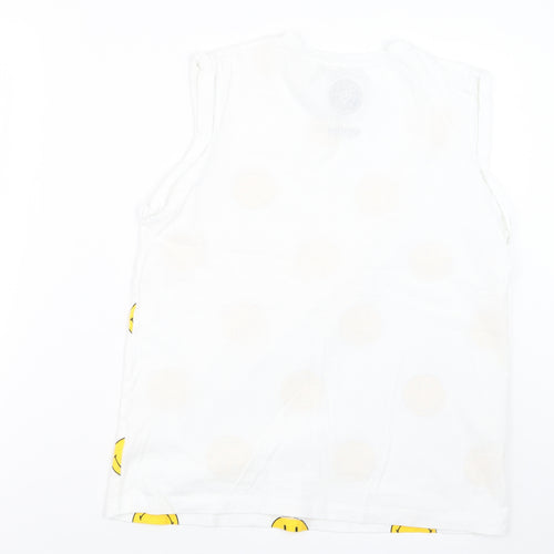 Smithson Clothing Mens Yellow Geometric   T-Shirt Size S