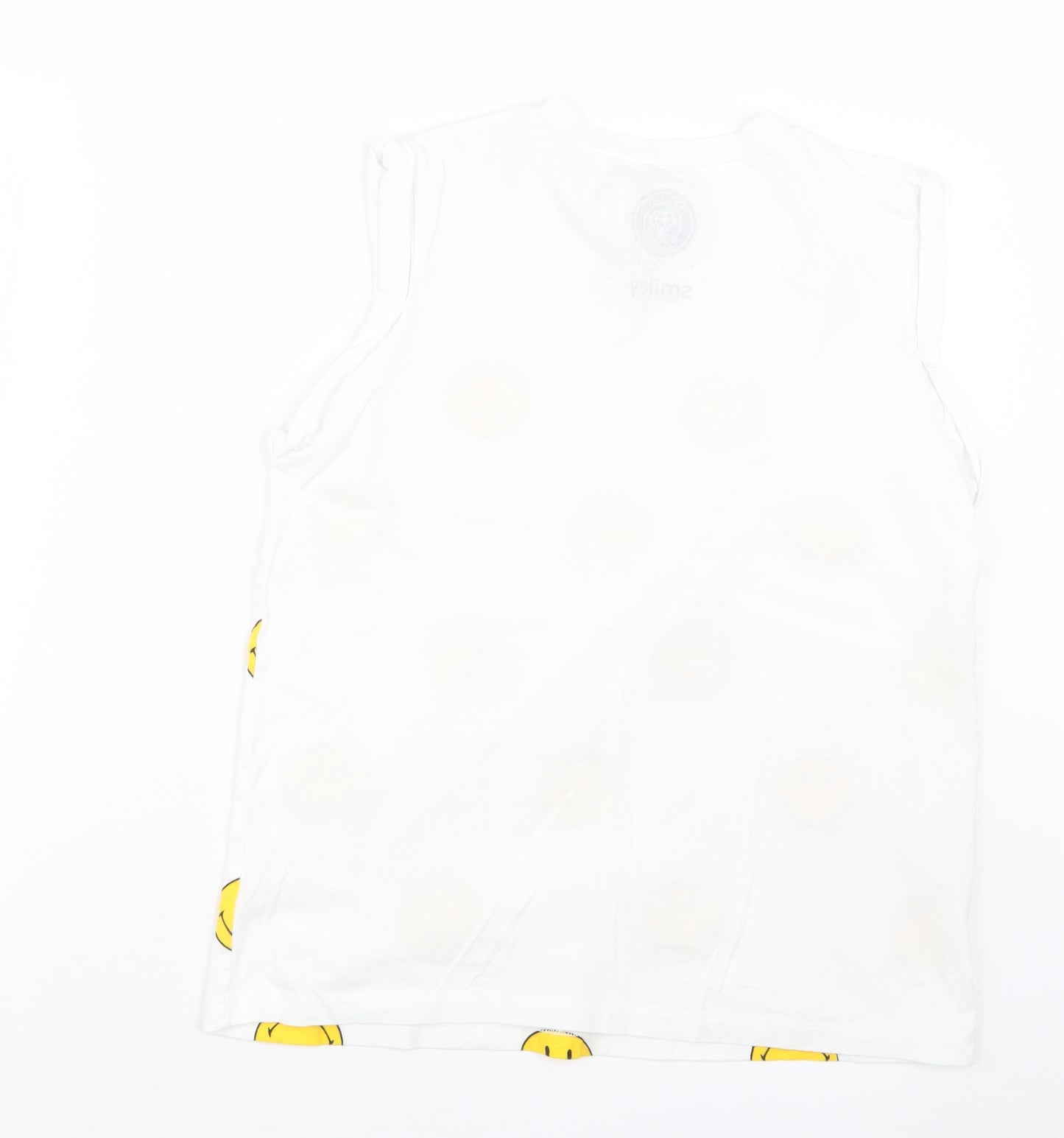 Smithson Clothing Mens Yellow Geometric   T-Shirt Size S