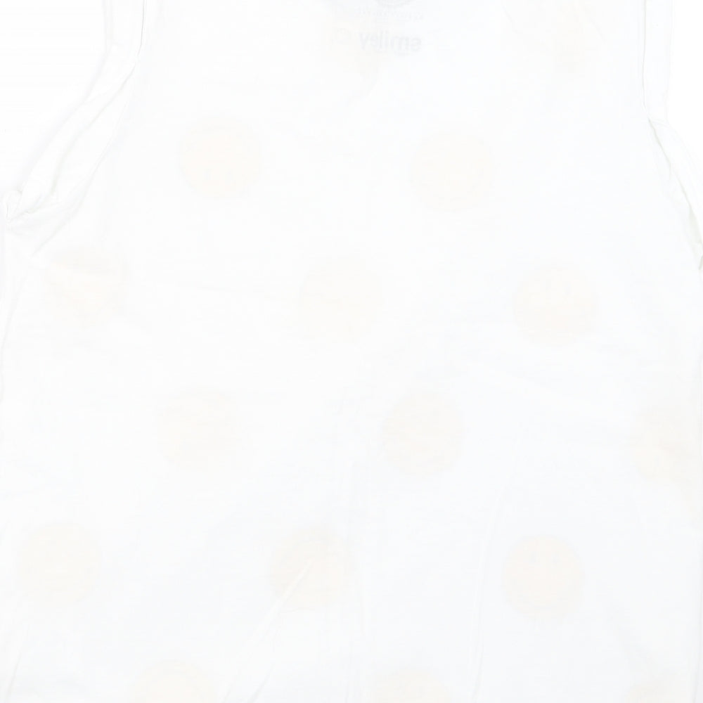 Smithson Clothing Mens Yellow Geometric   T-Shirt Size S