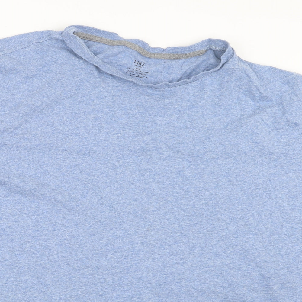 Marks and Spencer Mens Blue    T-Shirt Size 2XL
