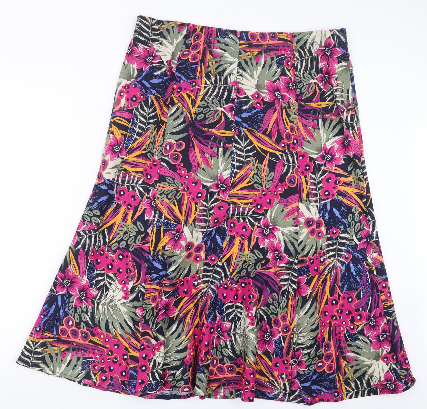 Isle Womens Pink Geometric  A-Line Skirt Size 18