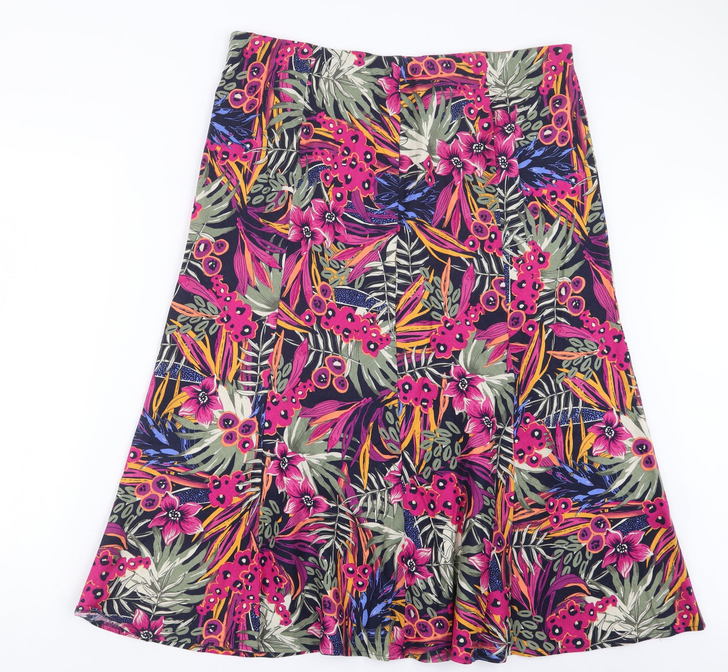 Isle Womens Pink Geometric  A-Line Skirt Size 18