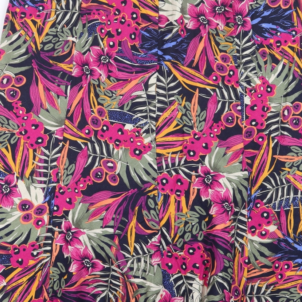 Isle Womens Pink Geometric  A-Line Skirt Size 18
