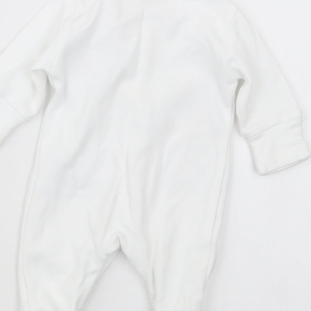 NEXT Baby White Geometric  Babydoll One Piece Size Newborn