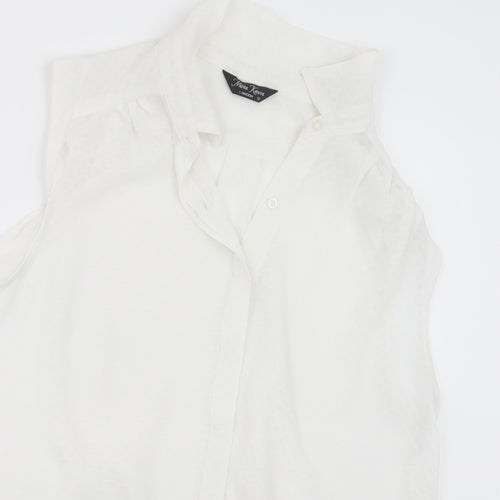 Marina Kaneva Womens White   Basic Button-Up Size 12
