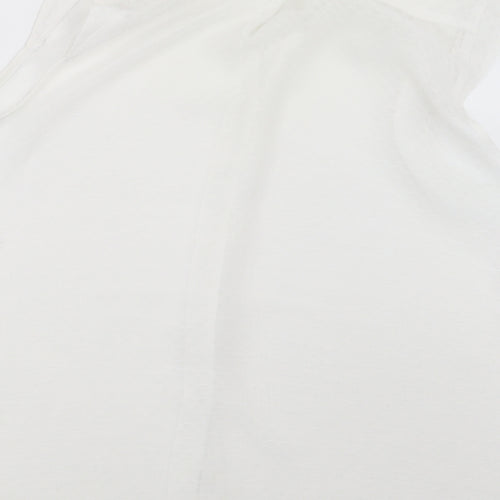 Marina Kaneva Womens White   Basic Button-Up Size 12