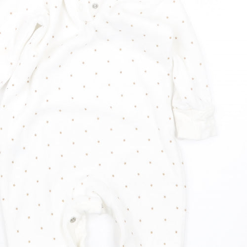 Matalan Girls White Geometric  Babydoll One Piece Size 3-6 Months