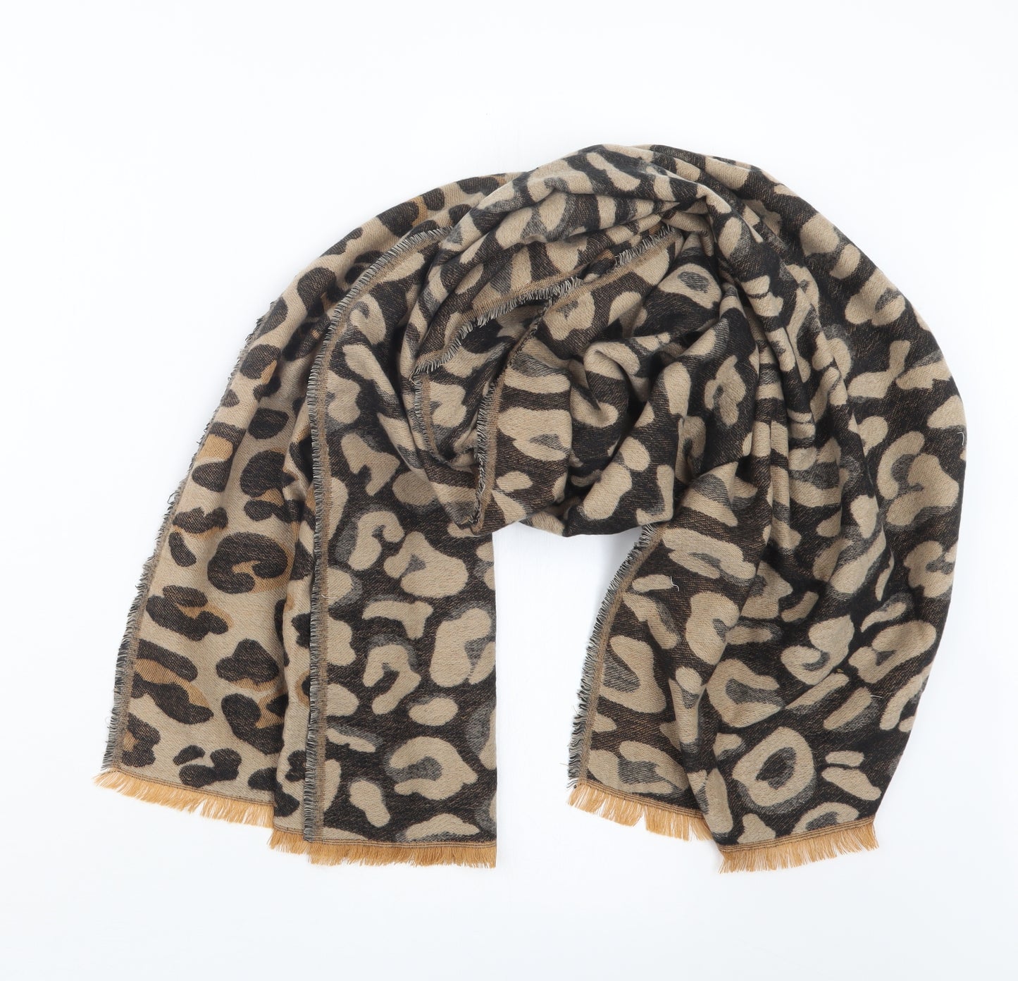New Look Womens Beige Animal Print   Scarf