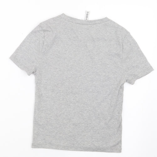 Divided by H&M Womens Grey   Basic T-Shirt Size M