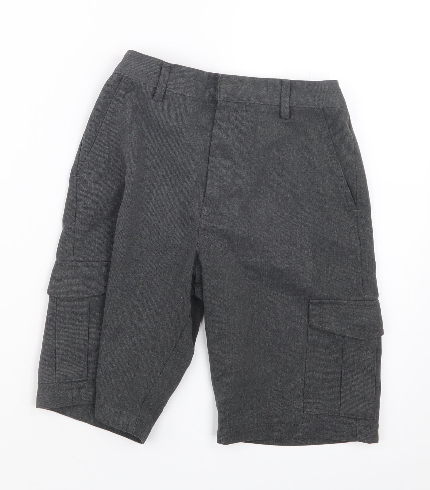 Marks and Spencer Boys Grey   Cropped Trousers Size 9-10 Years