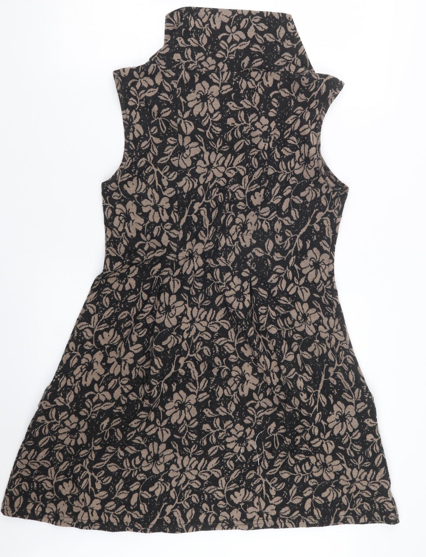 Apricot Womens Black Geometric  Jumper Dress  Size 12