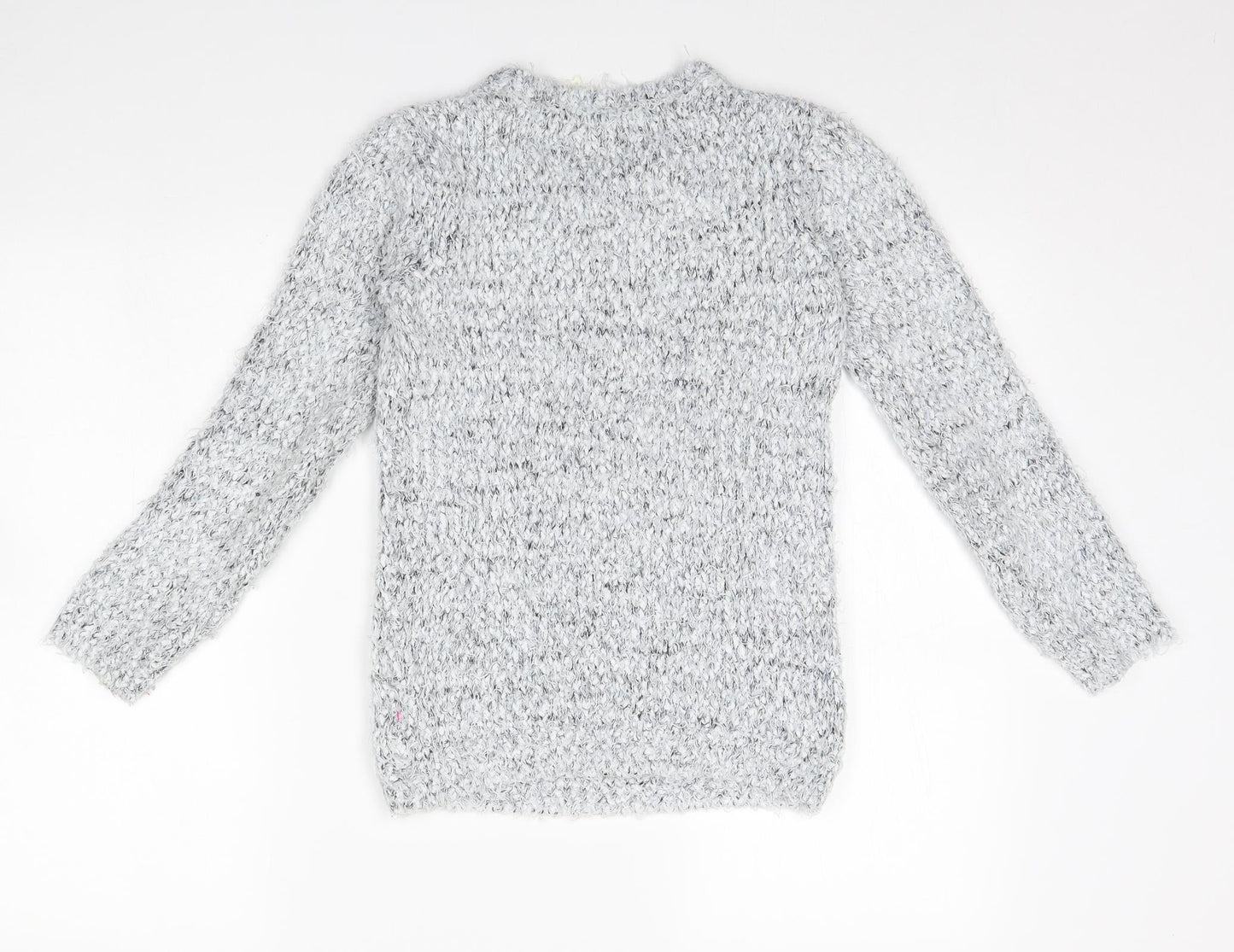 YD Girls Grey  Rayon Pullover Jumper Size 10 Years