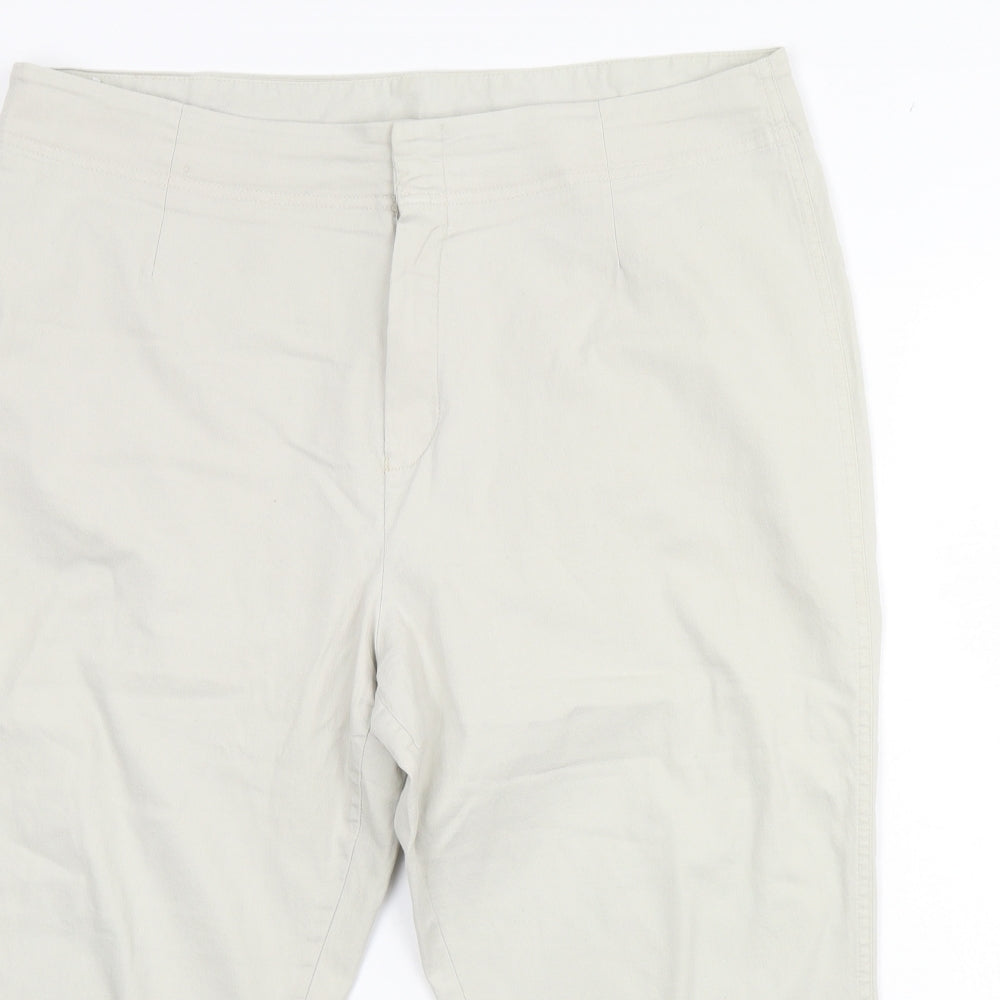 M&S Womens Ivory   Chino Shorts Size 20