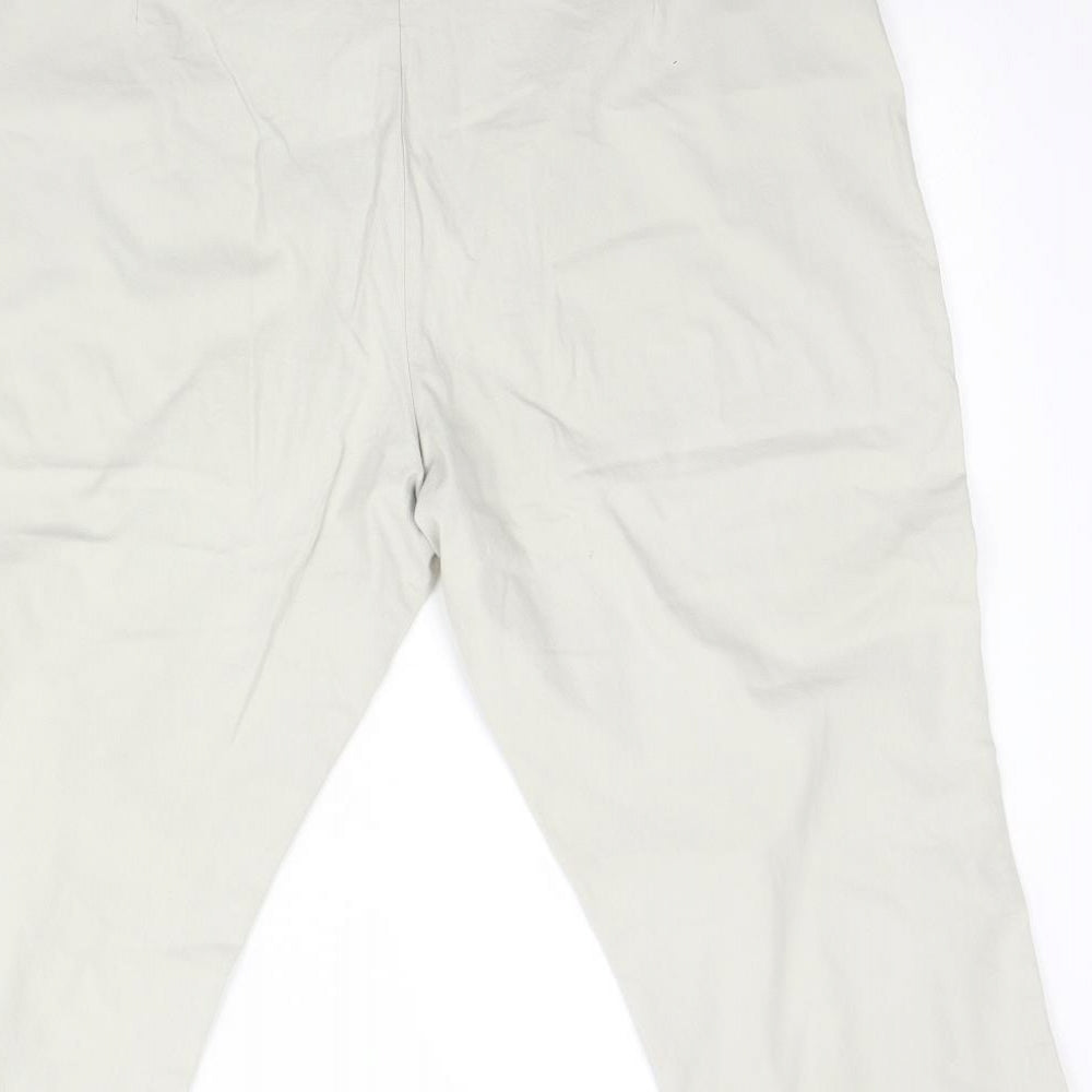 M&S Womens Ivory   Chino Shorts Size 20