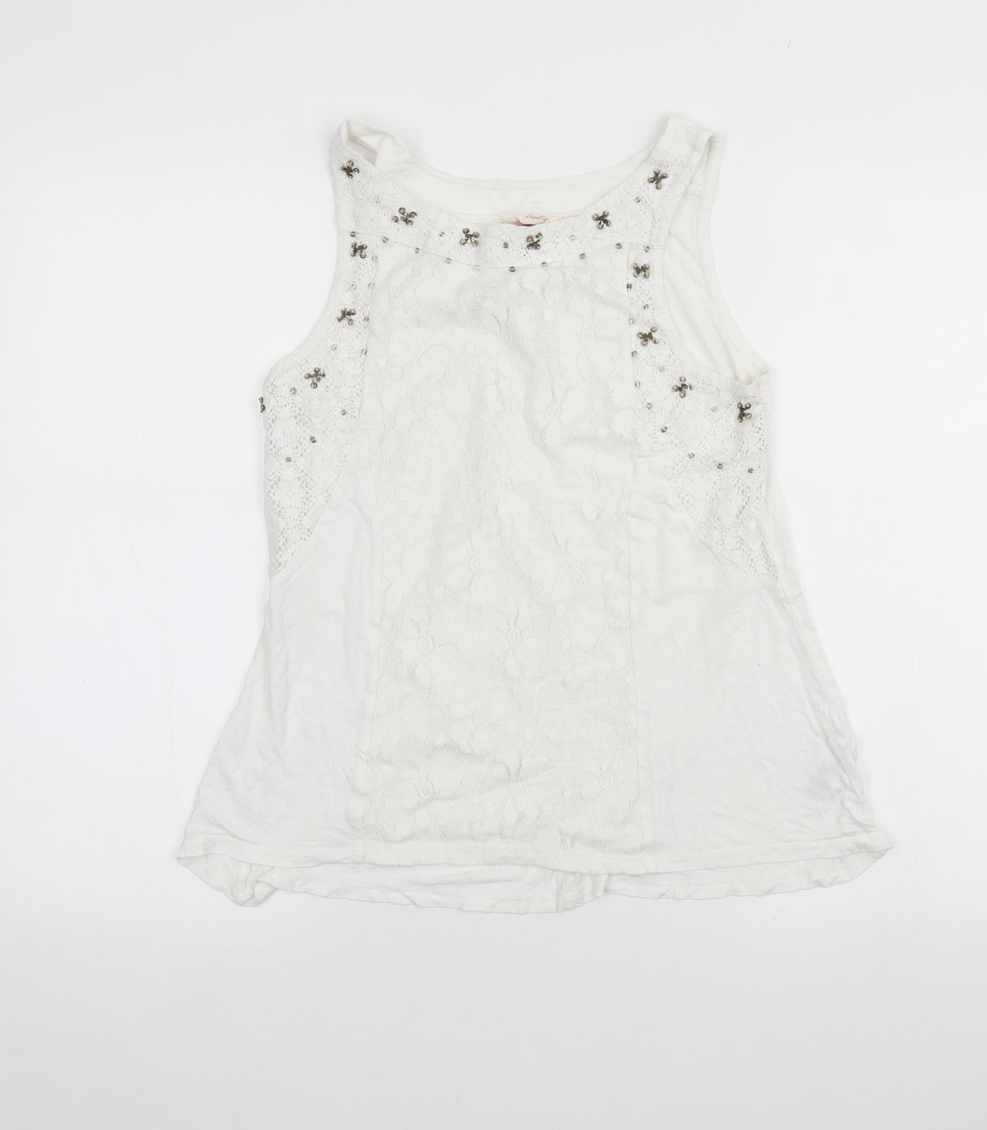 Falmer Heritage Womens White   Basic Tank Size 8