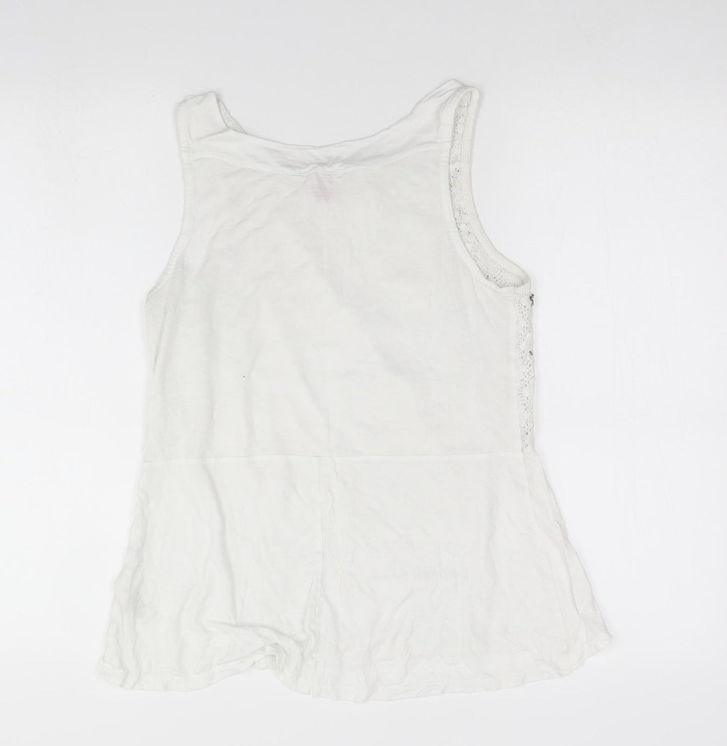 Falmer Heritage Womens White   Basic Tank Size 8