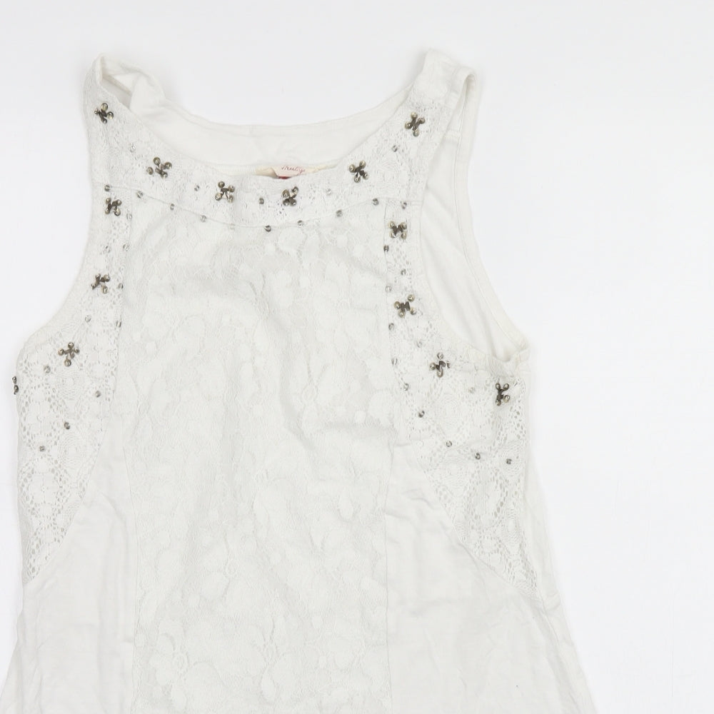 Falmer Heritage Womens White   Basic Tank Size 8