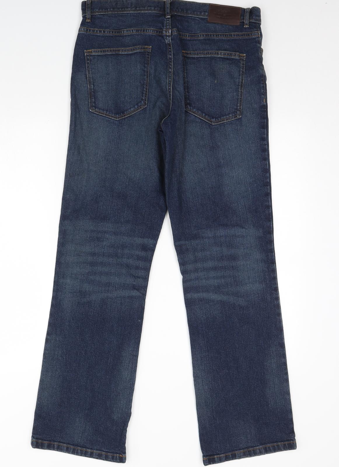 TU Mens Blue  Denim Straight Jeans Size 32 L32 in