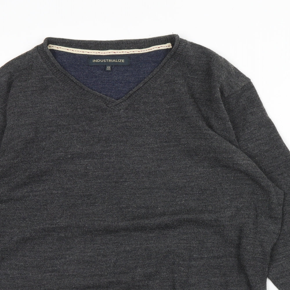 Industrialise Mens Grey   Pullover Jumper Size XS