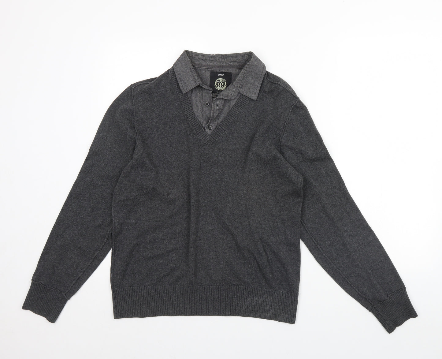NEXT Mens Grey   Pullover Jumper Size M
