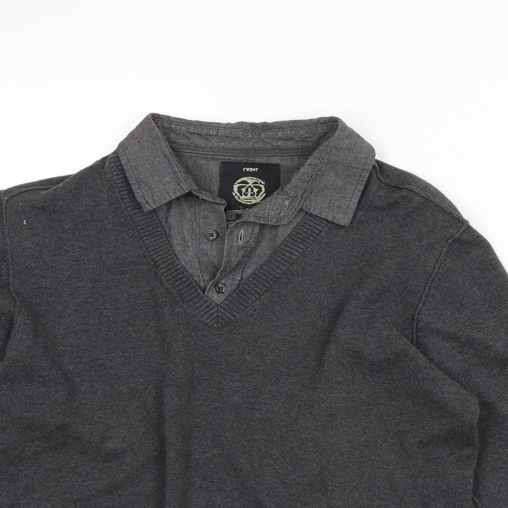 NEXT Mens Grey   Pullover Jumper Size M