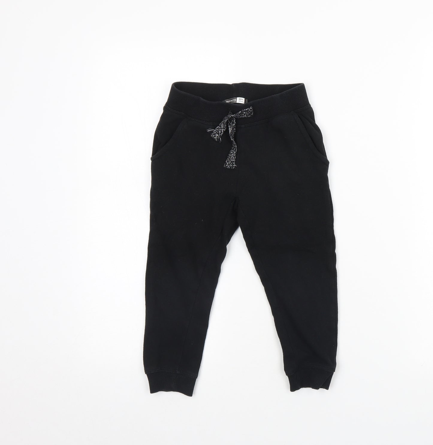 Pep & co Boys Black   Jogger Trousers Size 4 Years