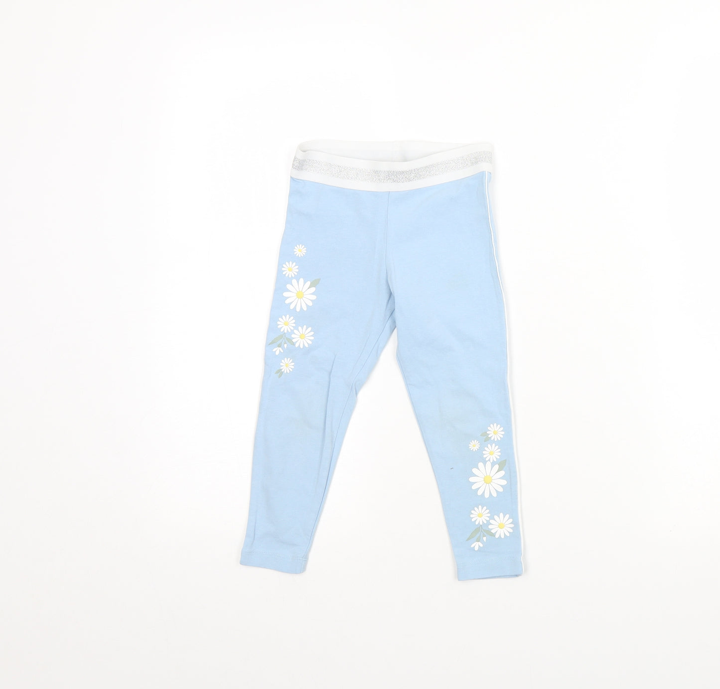 Primark Girls Blue   Capri Trousers Size 3 Years