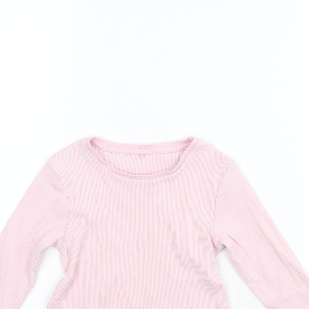 George Girls Pink   Basic T-Shirt Size 3 Years
