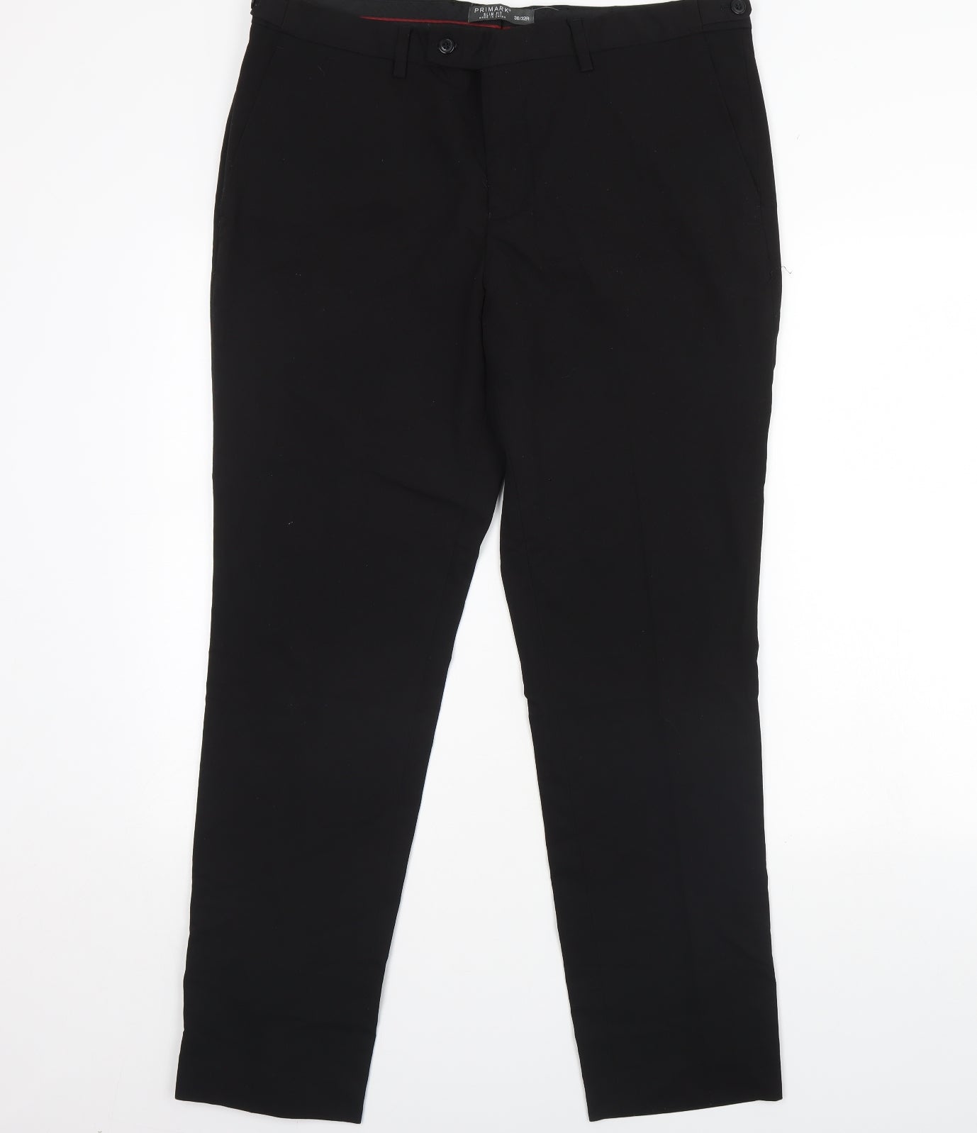 Primark Mens Black   Dress Pants Trousers Size 36 L32 in