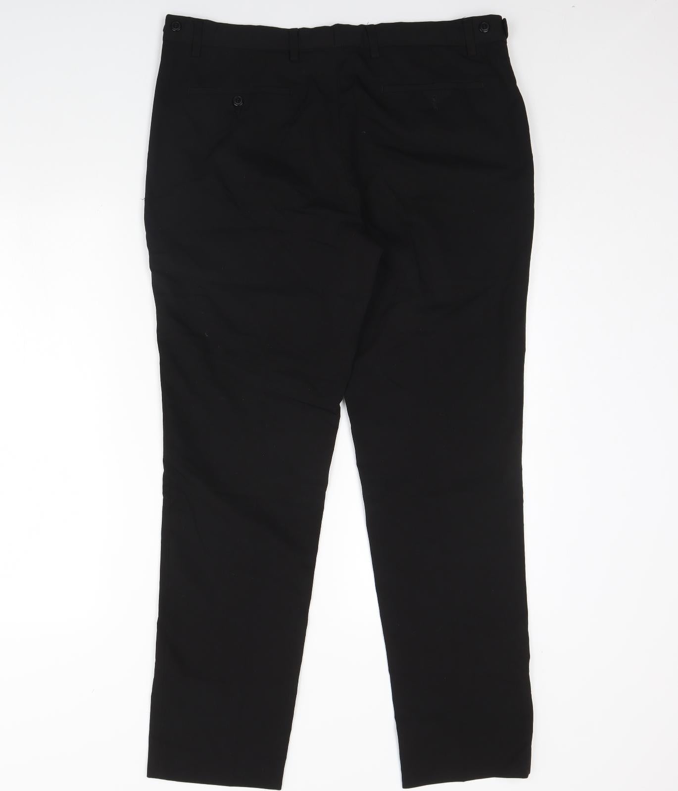Primark Mens Black   Dress Pants Trousers Size 36 L32 in