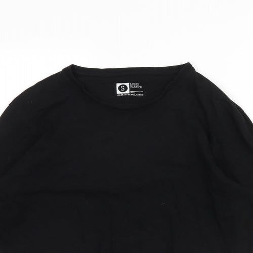Preworn Mens Black    T-Shirt Size S