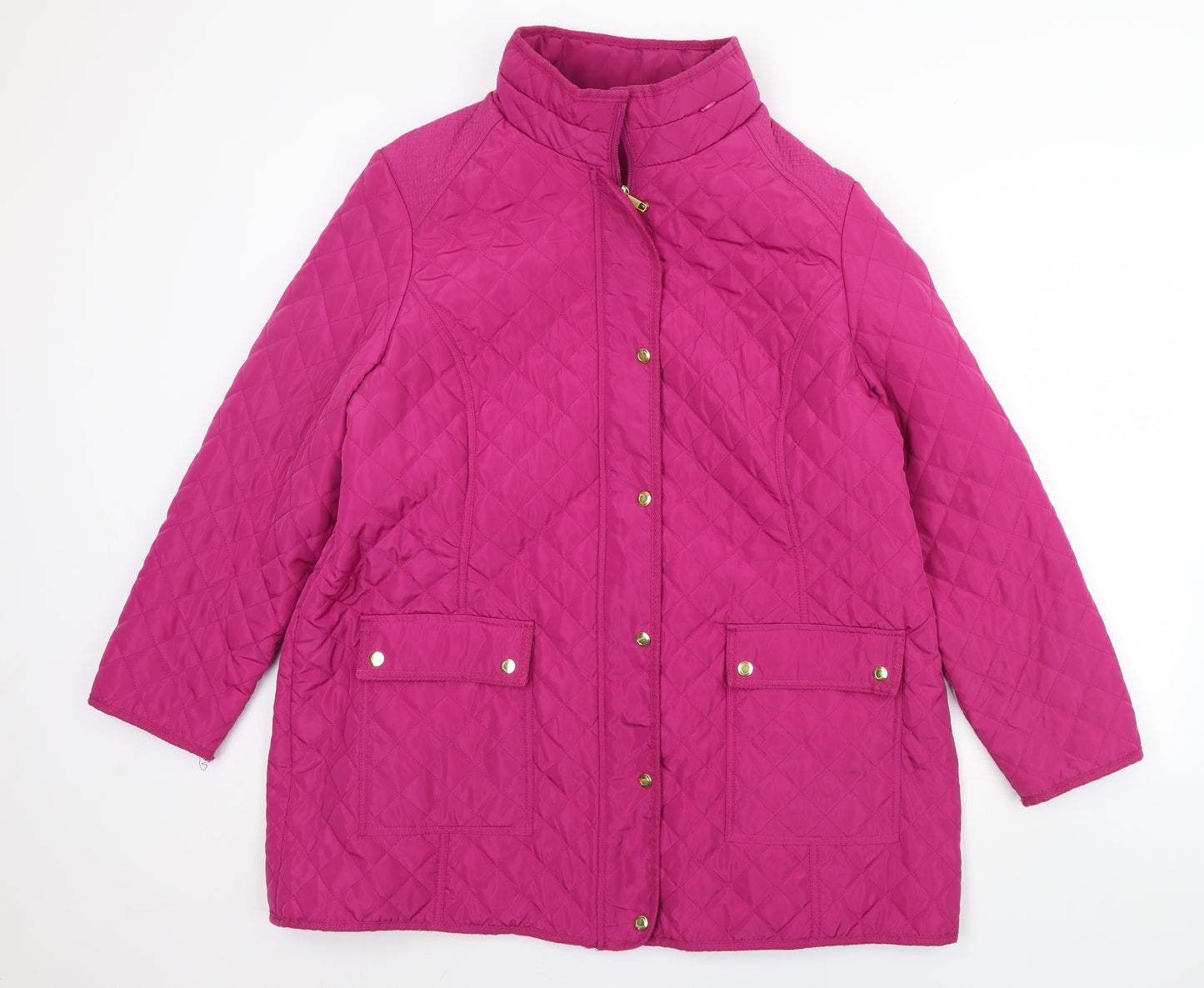 Bonmarché Womens Pink   Rain Coat Coat Size 24