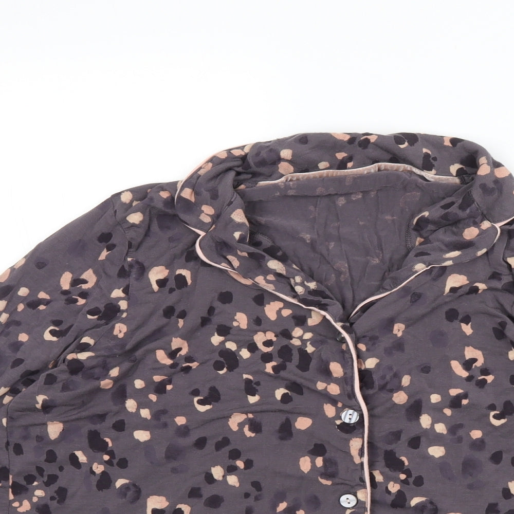 George Womens Grey Animal Print  Cami Pyjama Top Size 16