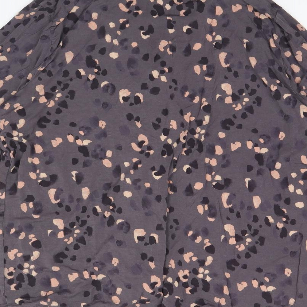 George Womens Grey Animal Print  Cami Pyjama Top Size 16