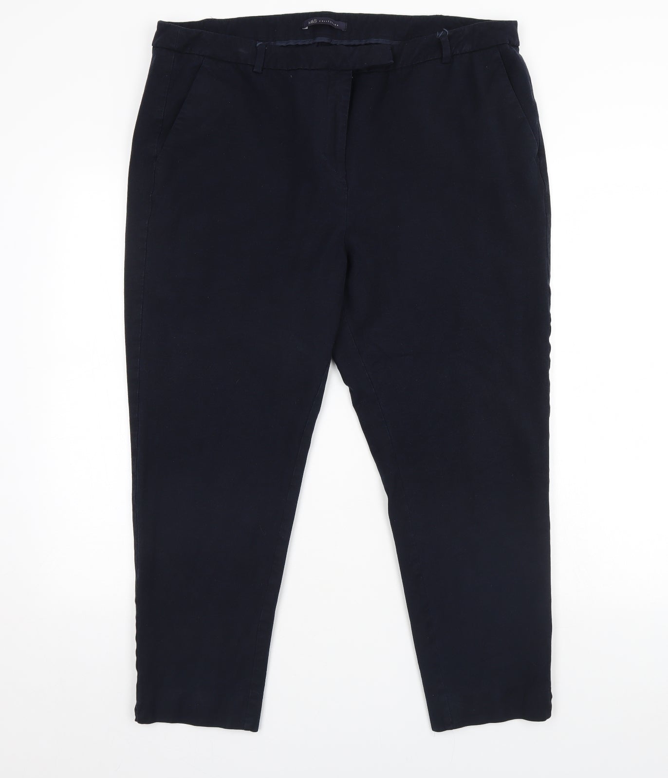 m&S Womens Blue   Trousers  Size 20 L29 in
