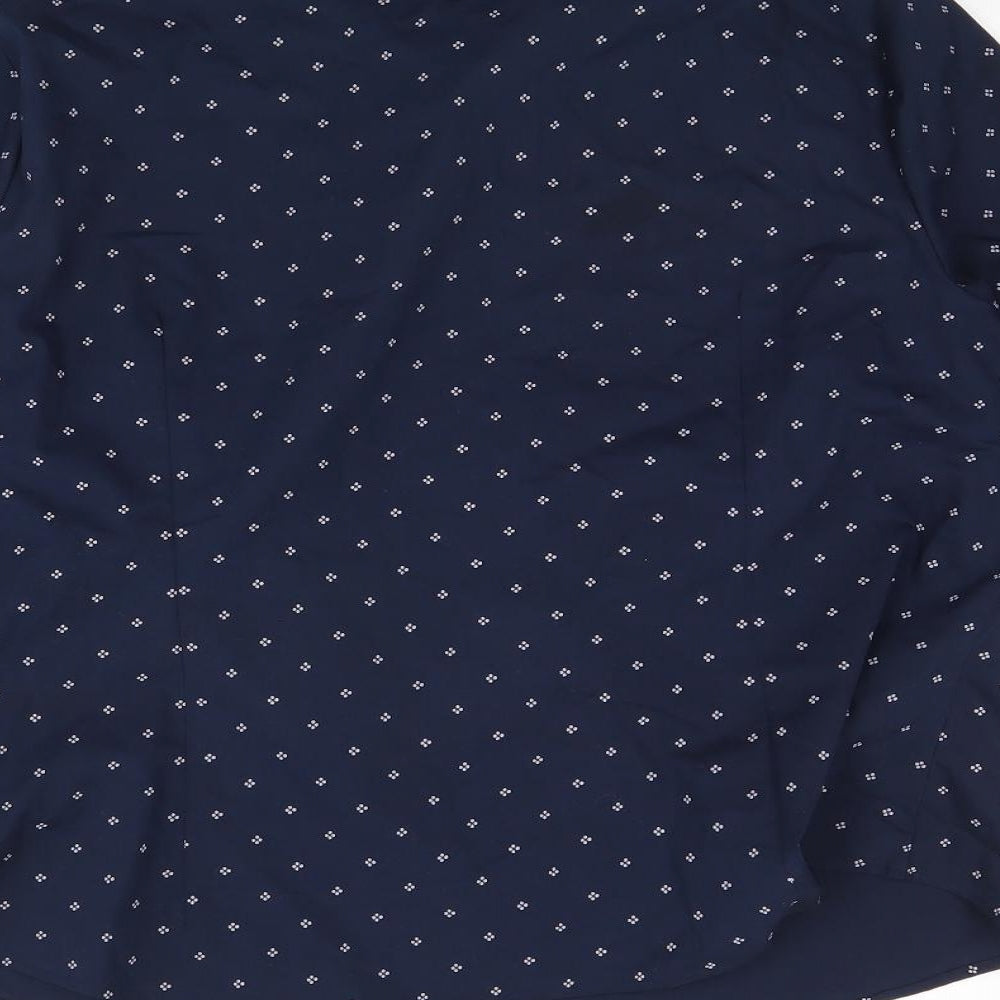 m&S Womens Blue   Basic Button-Up Size 18