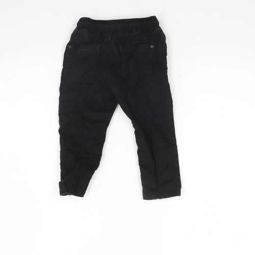 NEXT Baby Black   Jogger Trousers Size 12 Months